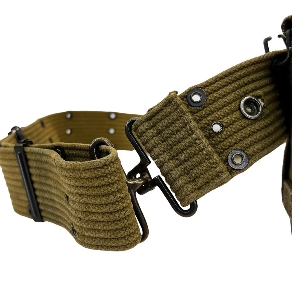 Vintage U.S. Military Henri Brun Clermont-FD Canteen and Gear Belt